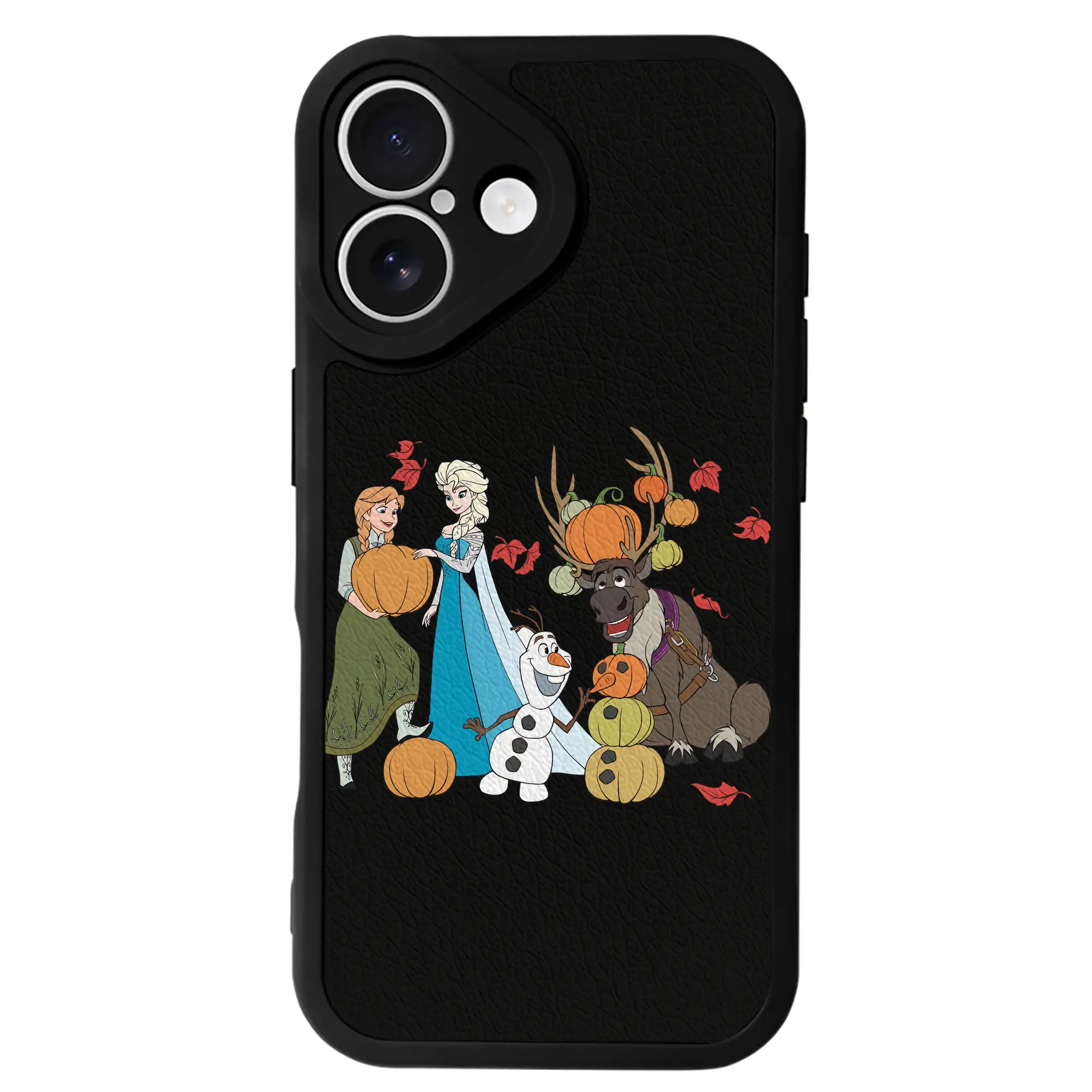 アナと雪の女王(Frozen) グッズ アナ(Anna) - IPhone 16シリーズ対応 ・ シリコンスマホケース ・ レザー調 ・ 高精度フィット ・ 耐衝撃 ・ ワイヤレス充電対応 ・ 精密カット